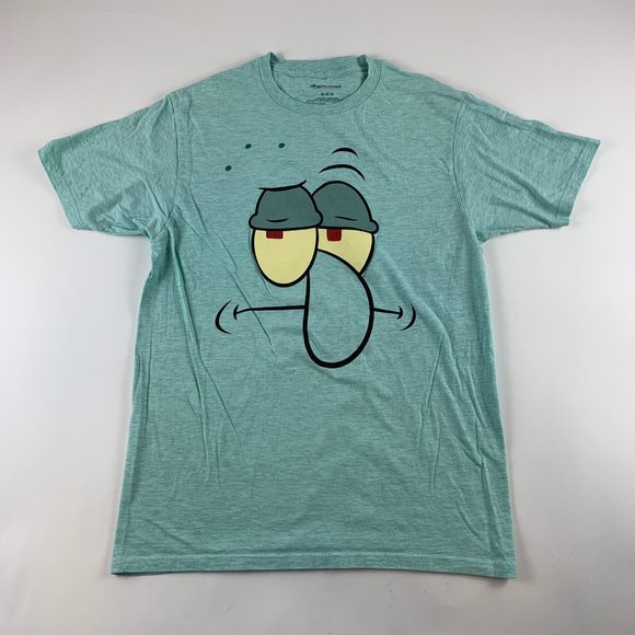 Nickelodeon Other - Squidward Spongebob Squarepants Nickelodeon Aqua Mens Crewneck Shirt
